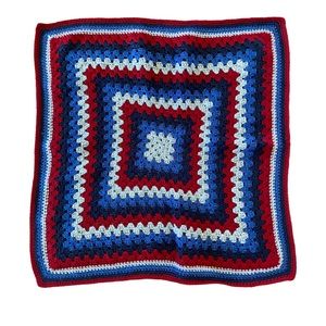 Crochet Vintage Blanket Throw | 30" Square